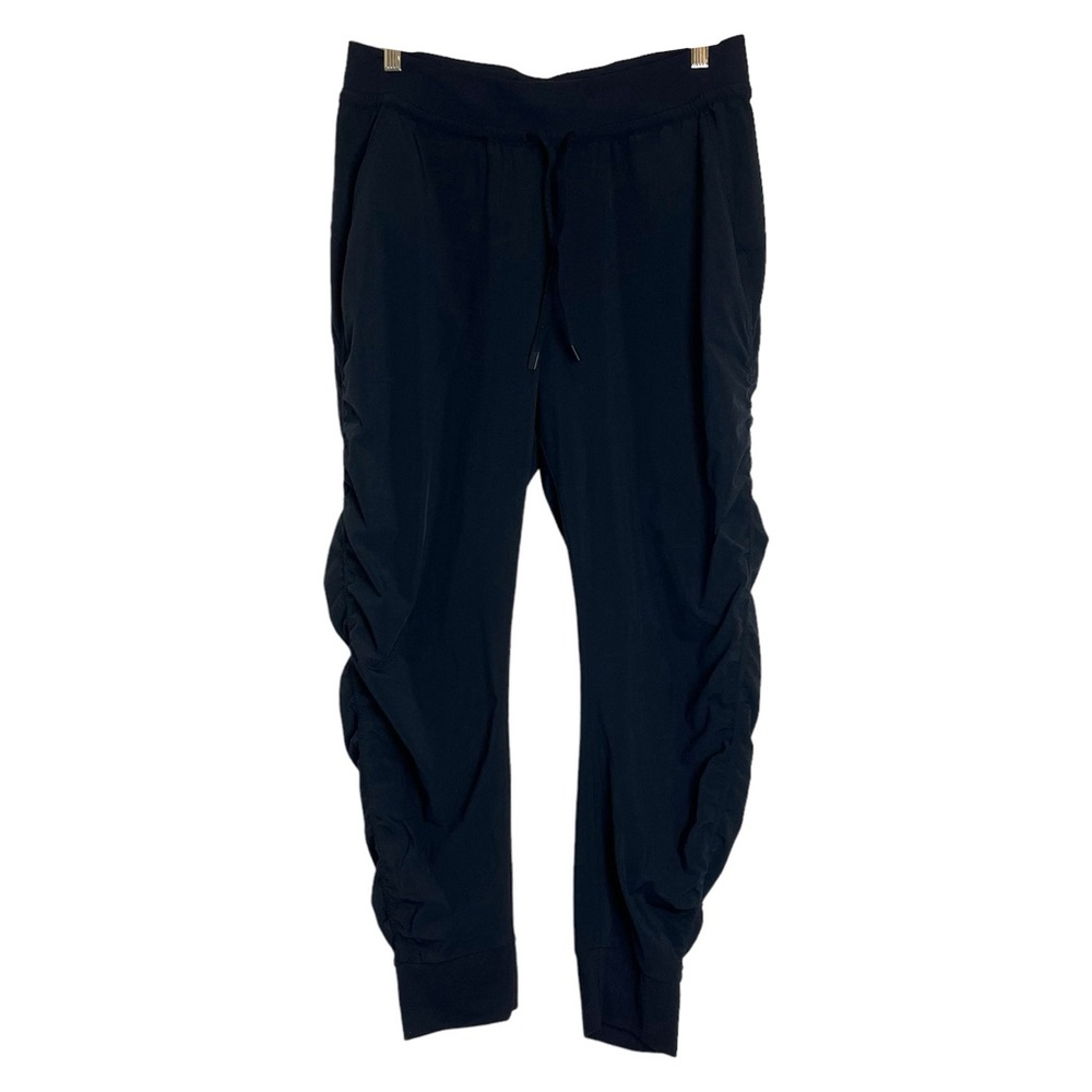 Athleta Attitude Pant Black Pull On Elastic Waist Dance Pilates Studio Size 12